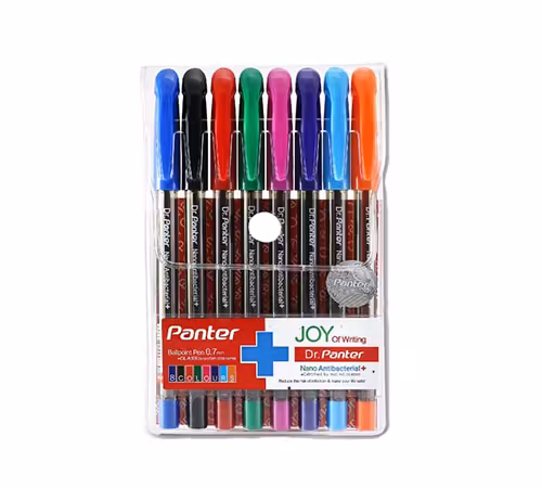 خودکار رنگی 8 رنگ 0.7 میل دکتر پنتر مدل نانو آنتی باکتریال