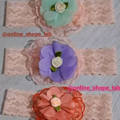 هدبند گیپوری دخترانه نوزادی و خردسال