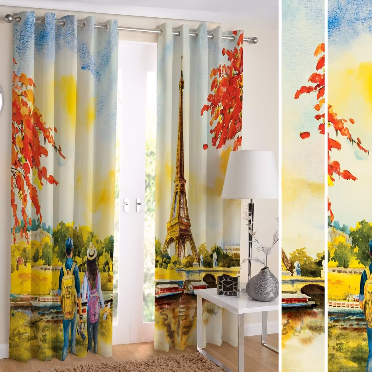 پرده چاپی طرح ایفل