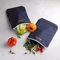 کیسه ی نگهداری سبزیجات، میوه و نان سه لایه زیپی سایز متوسط