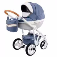 کالسکه ادامکس لوکس مونته جدید چهارتکه اصل لهستان با کریر و کریکات و ساک لوازم فوق العاده زیبا  Adamex monte