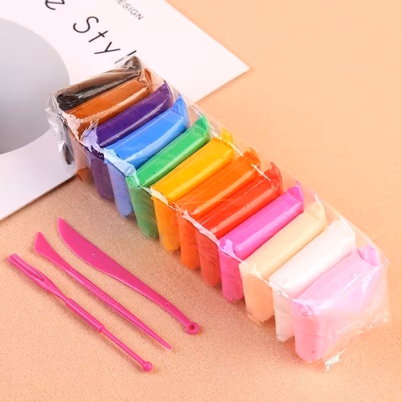 خمیر بازی سبک 10 رنگ سوپر کلی