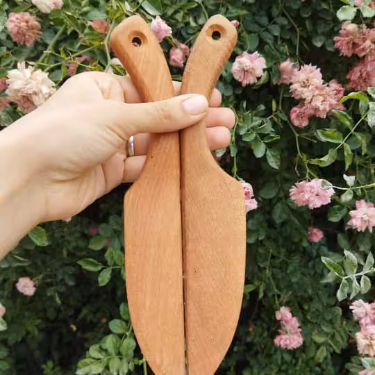 چاقو چوبی (چوب آزاد) مناسب برای برش کیک و...