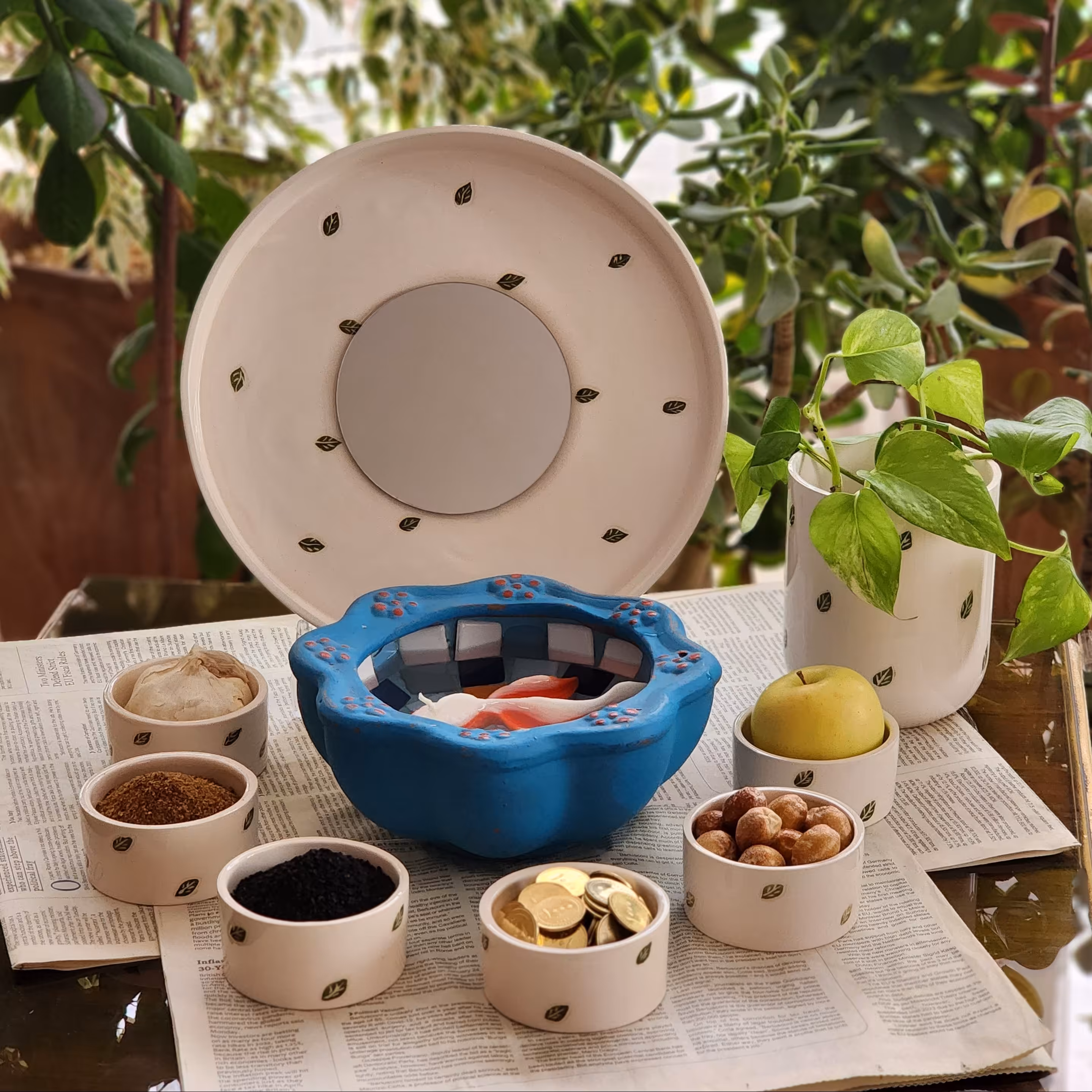 ست هفت سین طرح برگ 