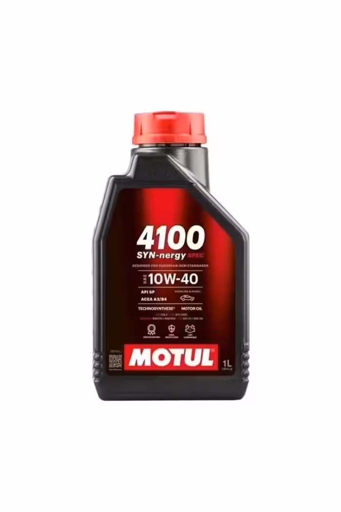 روغن و مکمل موتور 4100 SYN NERGY SPEC 10W 40 API SP ACEA A3 B4 1LT Motul