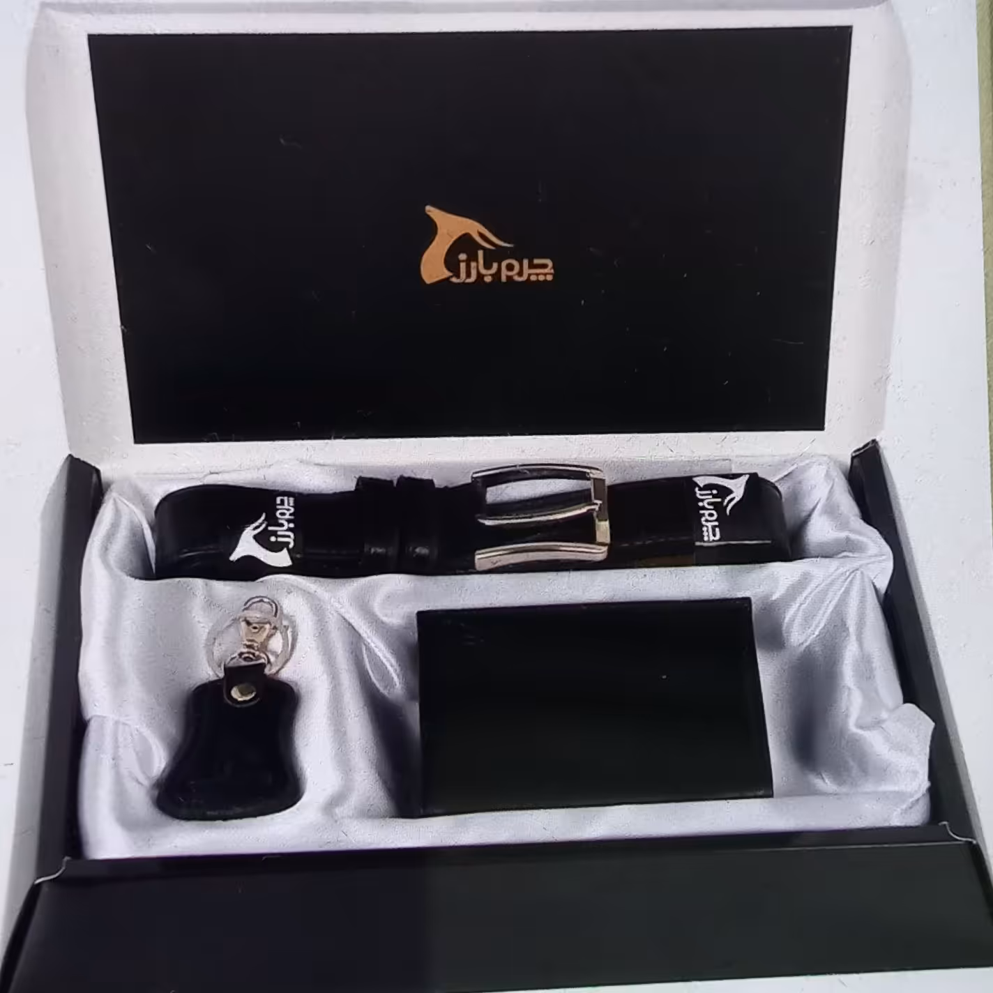 ست هدیه مردانه چرم طبیعی 