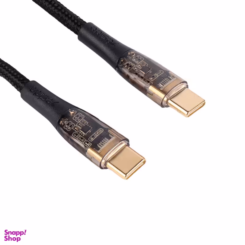 کابل دیتا 100 وات Type-C به Type-C یسیدو مدل YESIDO CA103 طول 1.2 متر