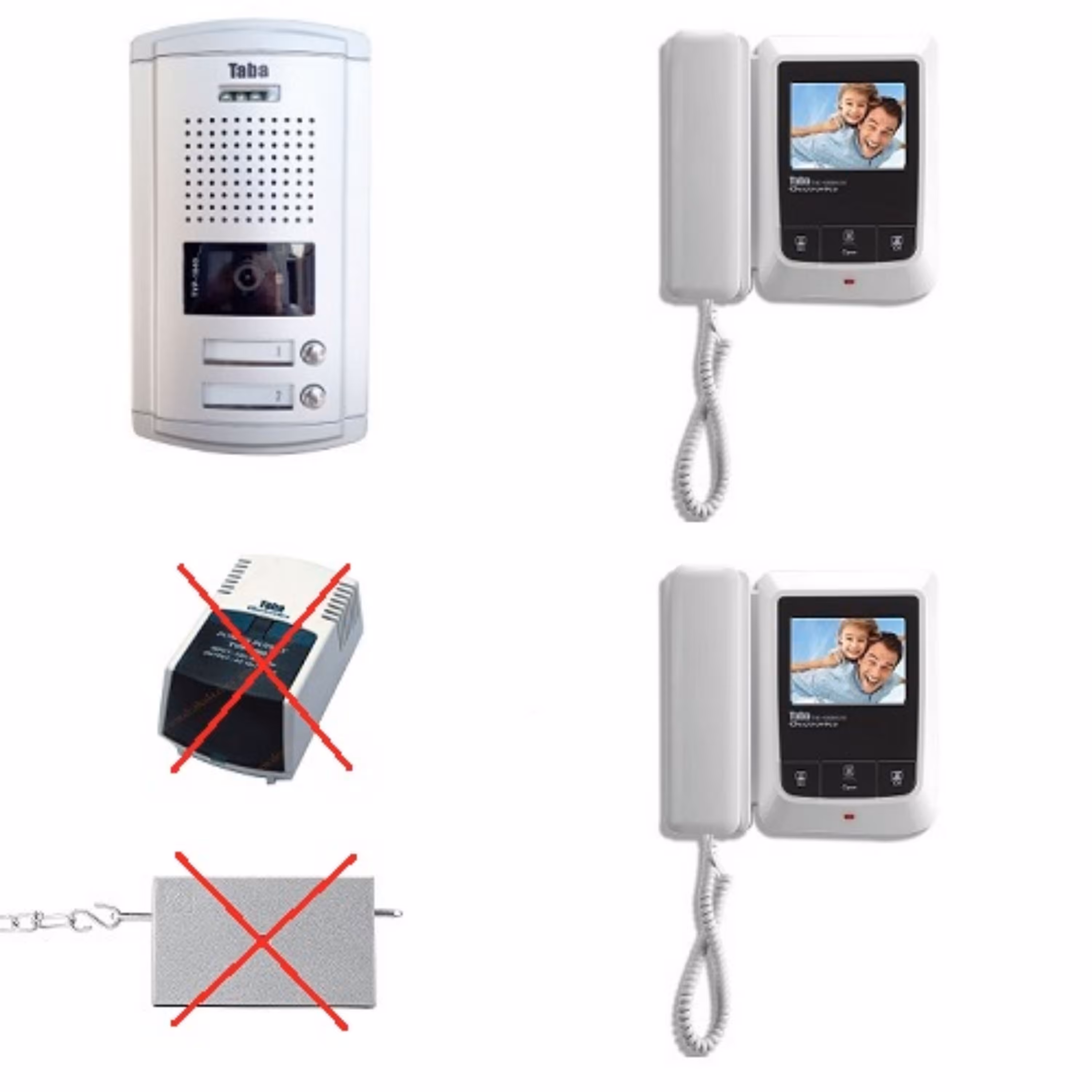 پنل 2 واحدی با مانیتور 1090 تابا الکترونیک
