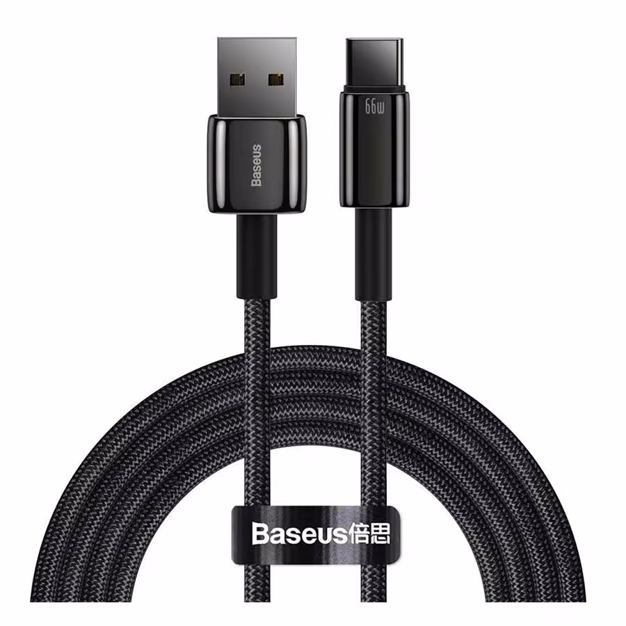 قیمت و خرید کابل تبدیل 2 متری USB به USB-C بیسوس مدل Tungsten CATWJ-C01 | یاس ارتباط