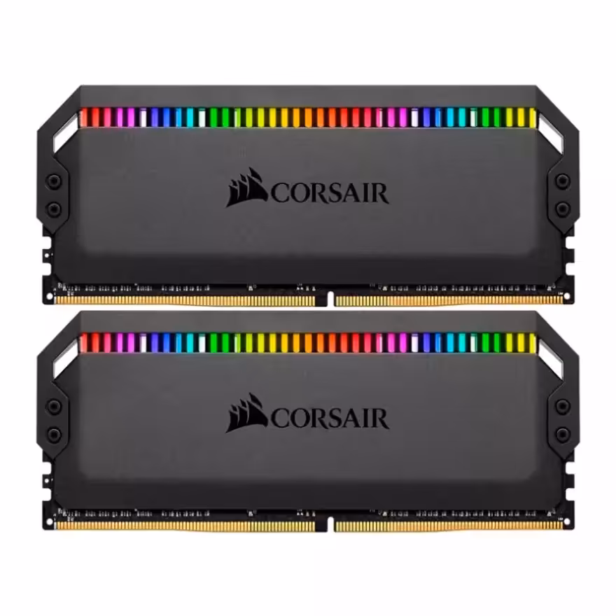 رم دسکتاپ کورسیر RAM CORSAIR DDR4 64GB (2x32GB) 3600MHz DOMINATOR PLATINUM RGB Black