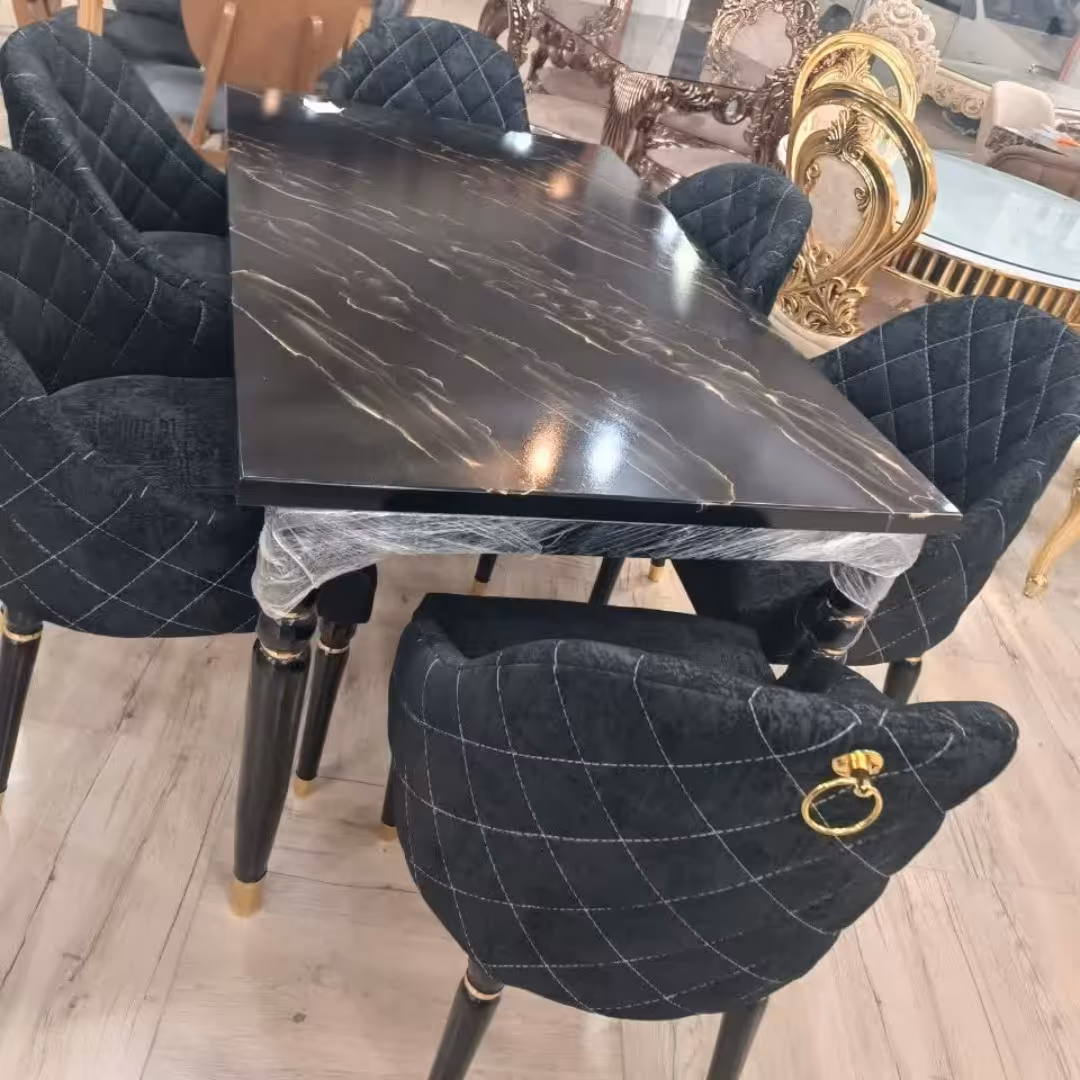 میزو صندلی نهارخوری 6نفره لاکچری(ارسال با باربری به صورت پس کرایه)کنسلی ومرجوع نداریم