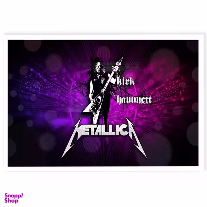 تابلو نوری بکلیت طرح گروه متالیکا Metallica مدل W-s167