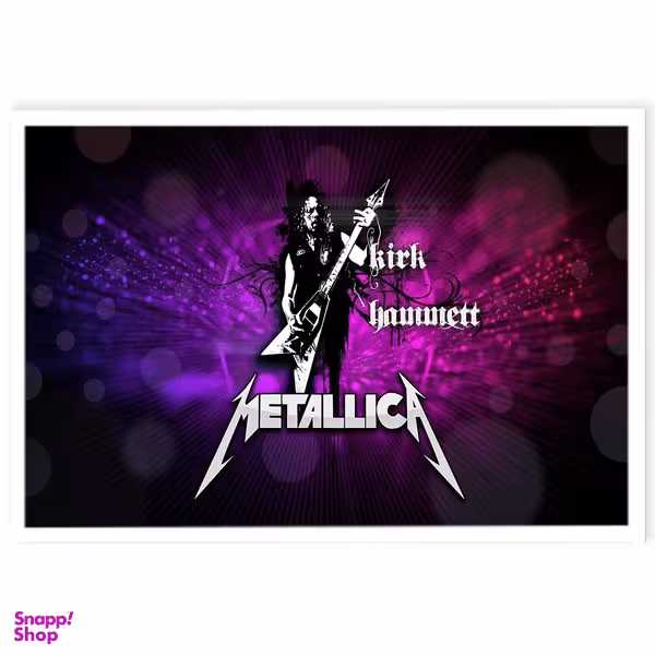 تابلو نوری بکلیت طرح گروه متالیکا Metallica مدل W-s167