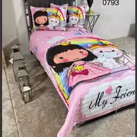 روتختی یک نفره 4تکه سه بعدیunicorn (ضمانت پرز و رنگ)