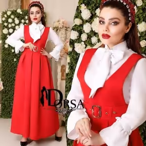 شومیز سارافون کمربند مناسب یلدا