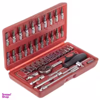 آچار و سری بکس و پیچ گوشتی ساتاگود (Satagood) مدل G-10028 مجموعه 46 عددی