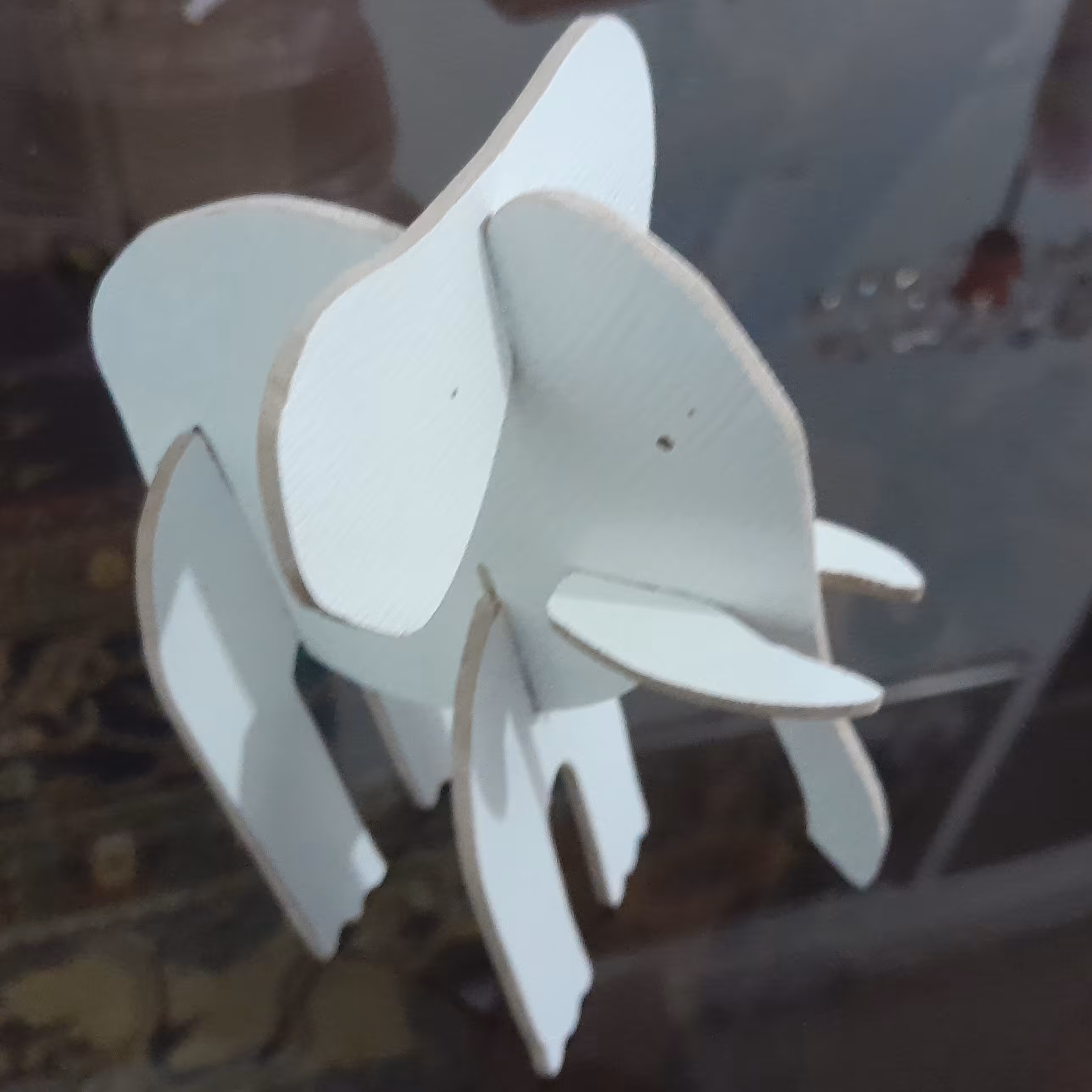 مجسمه چوبی طرح فیل 