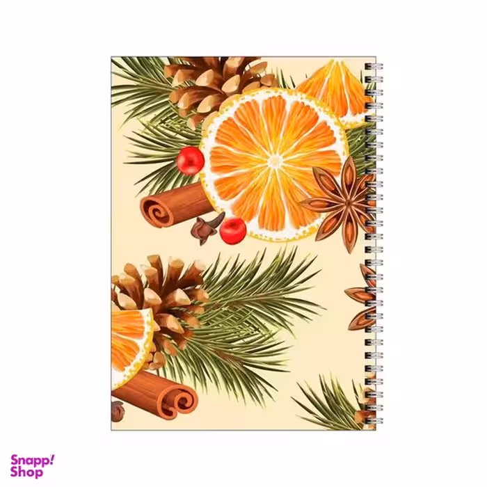 دفتر مشق 100 برگ بامبیلیپ طرح دارچین پرتقال کاج کد 3867531