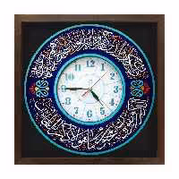 تابلو ساعت دست ساز نقش برجسته لوح هنر طرح وان یکاد