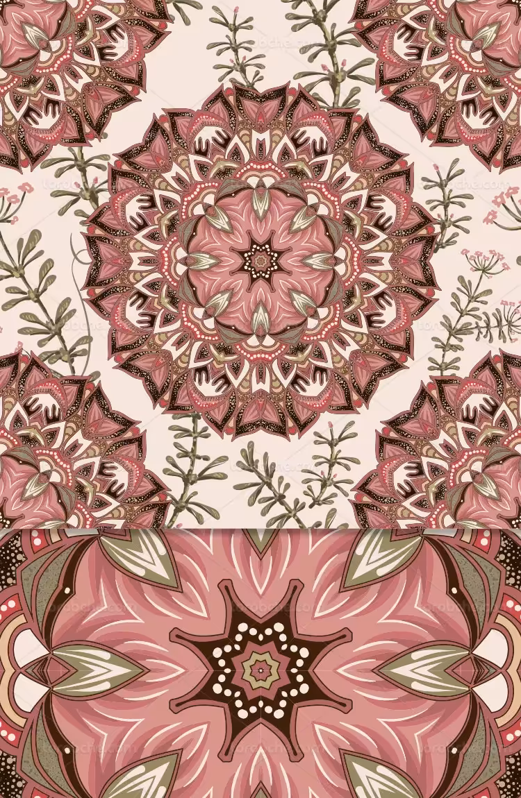 وکتور زمینه نقش و نگار سنتی | گرافیک با طعم تربچه