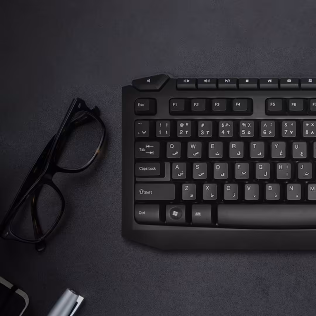 کیبورد تسکو مدل TK-8024 PS2   کیبورد کامپیوتر  کلید 117 عدد