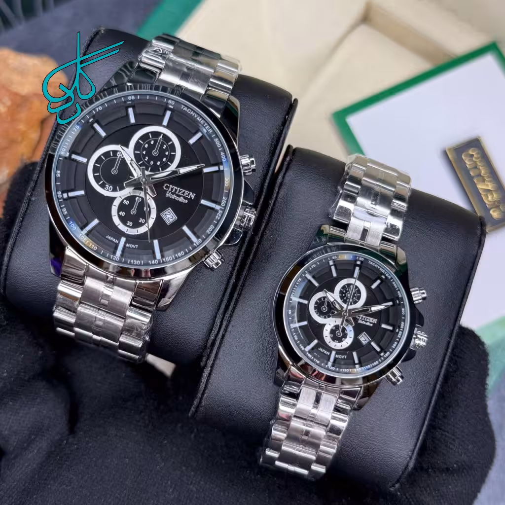 خرید ست ساعت مردانه و زنانه مارک سیتیزن طرح کرنو تک موتوره کیفیت عالی رنگ ثابت کد 2116836 - ردگل