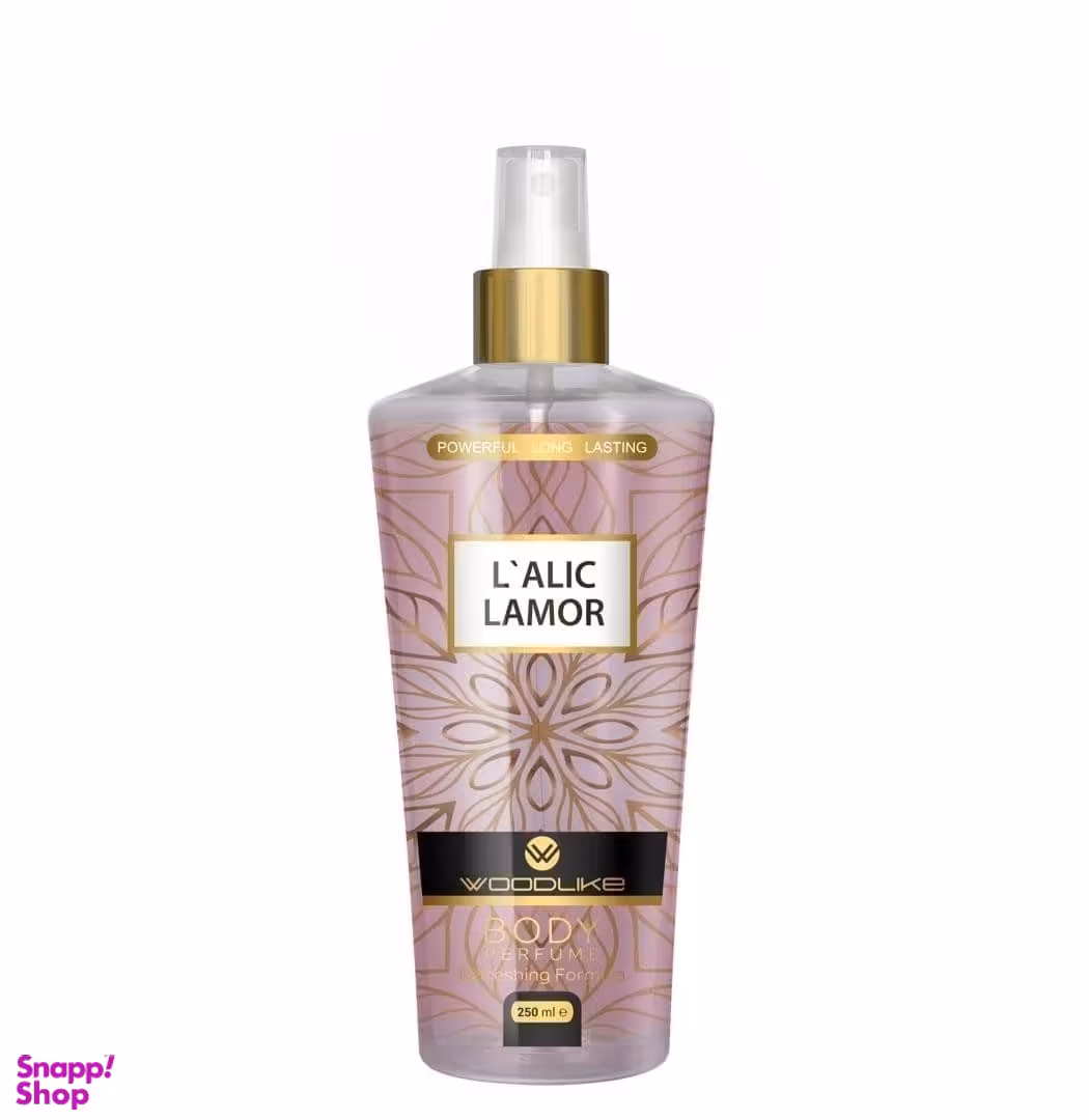 بادی اسپلش زنانه وود لایک مدل Lalic Lamor حجم 250 میلی لیتر