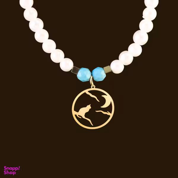 گردنبند طلا 18 عیار زنانه سانا گالری مدل گربه کد D10589