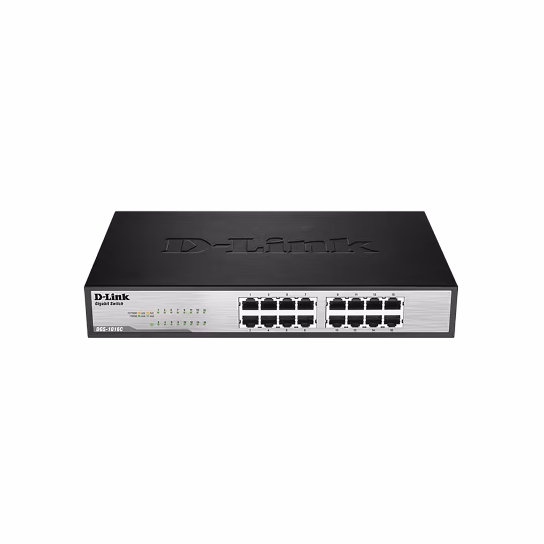 سوئیچ 16 پورت گیگابیتی و رکمونت دی لینک مدل Dlink DGS-1016C