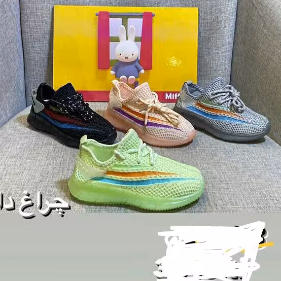 کفش بچگانه بافتی زیره ژله ای