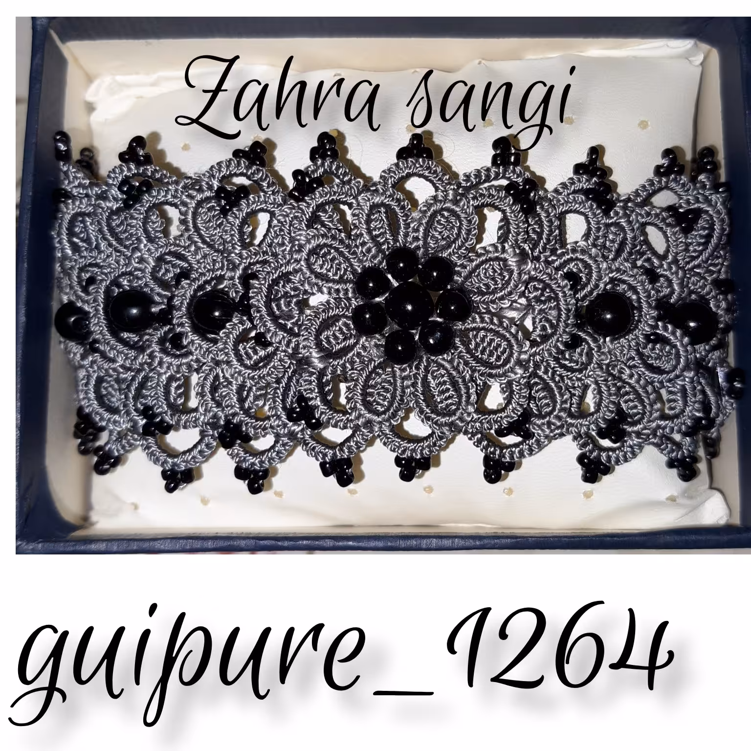 دستبند 3بعدی گیپوربافی