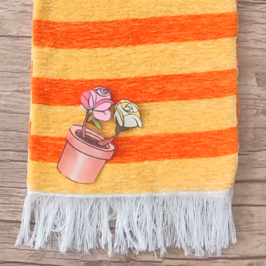 حوله مخمل دستباف طرح 3