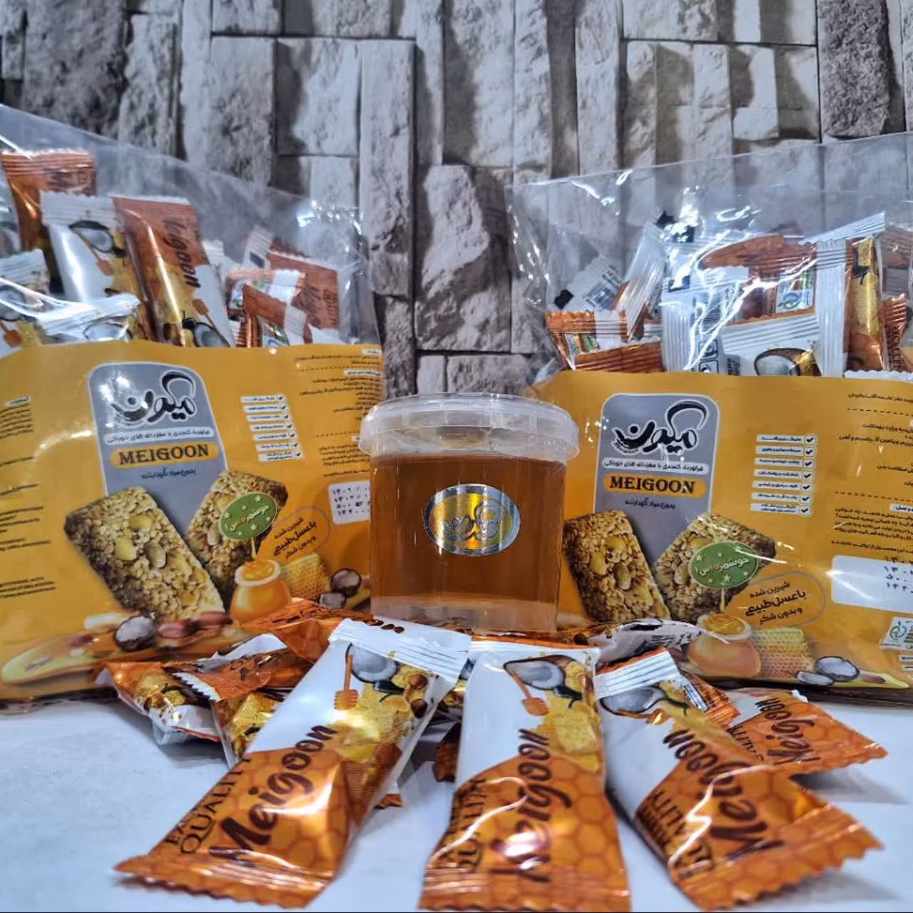 شکلات کنجد عسلی میگون 1کیلویی