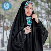 جده جواهر دوزی مدل شکوفه جنس کرپ پریسیما 