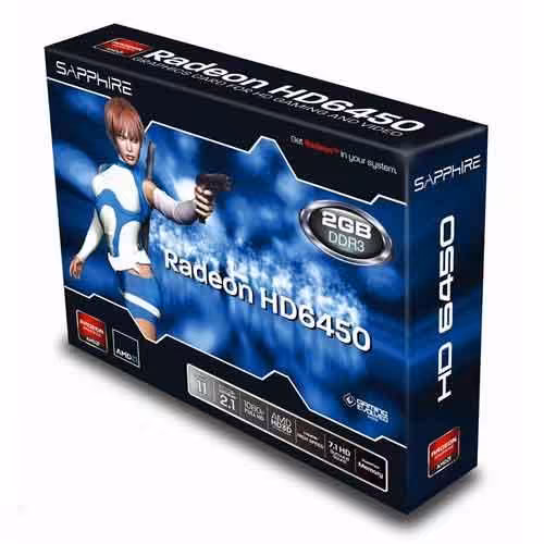 کارت گرافیک سافایر مدل اچ دی 6450 با ظرفیت 2 گیگا