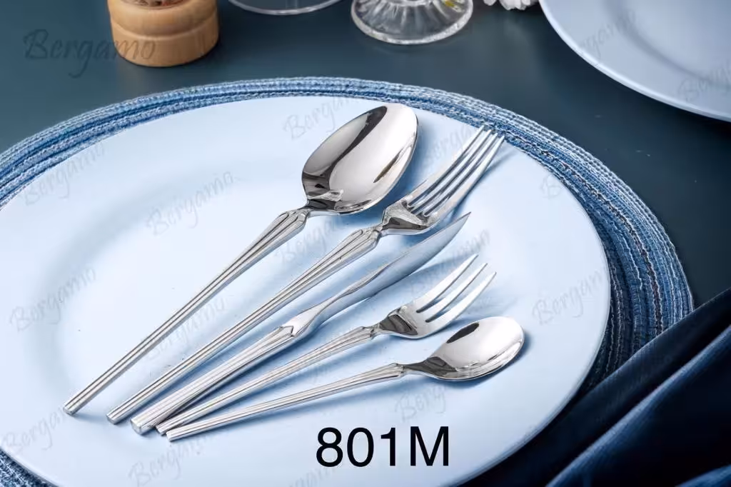 سرویس قاشق وچنگال 38 پارچه 6 نفره برگامو کد 801M Bergamo