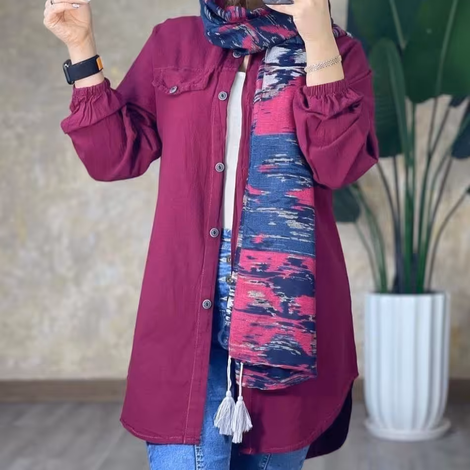 مانتو و تونیک دکمه دار 