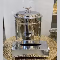 ست سطل و دستمال  فلزی