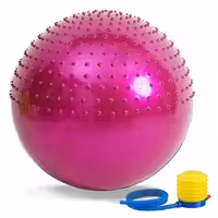 توپ بدن سازی جیم بال ریسینز 75 سانتیمتری نیمه آجدار ( صورتی )