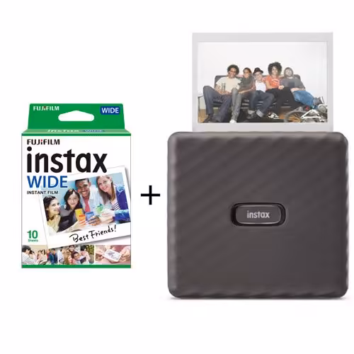 چاپگر عکس فوجی فیلم لینک واید   10 تایی FUJIFILM INSTAX Link Wide Gray