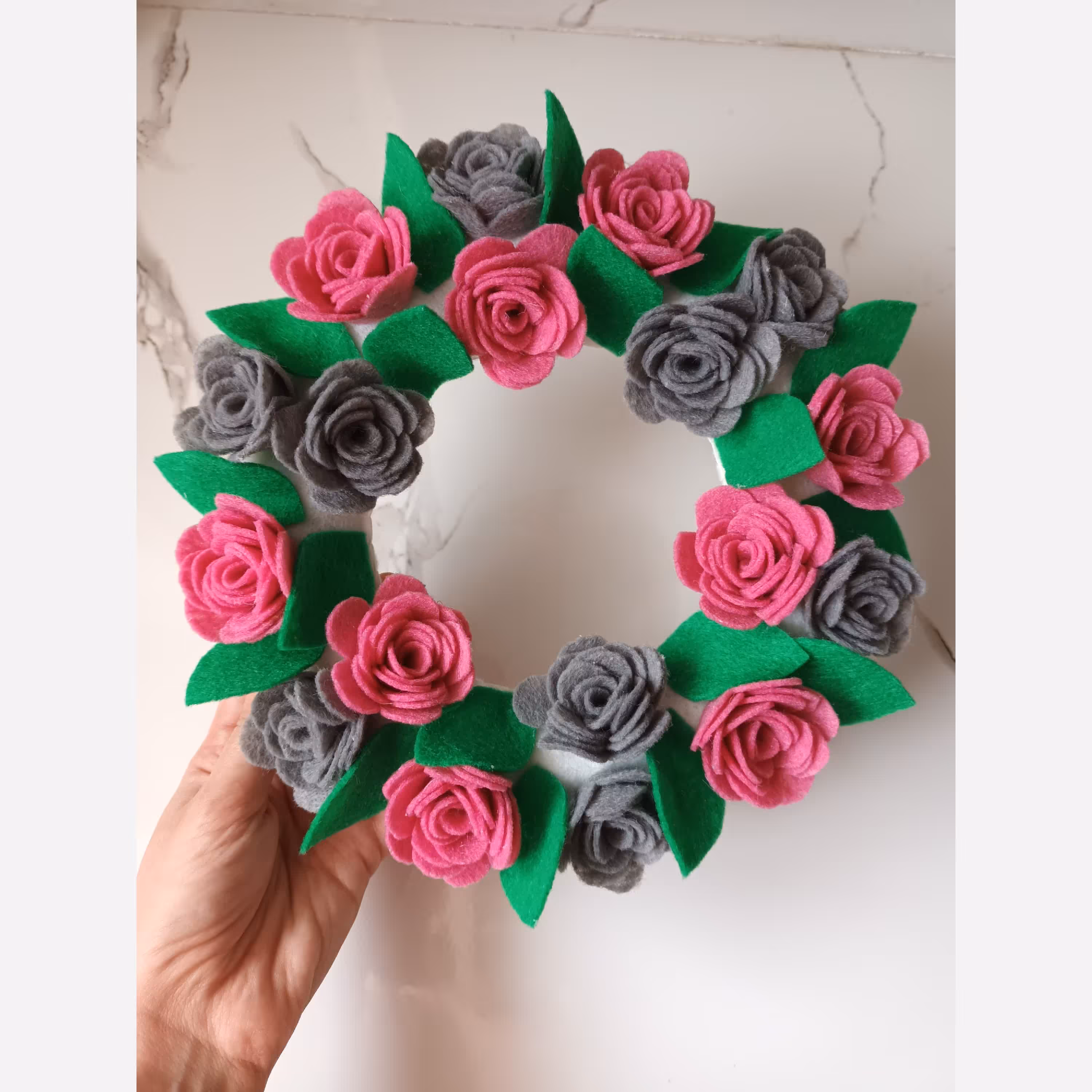 حلقه درب گل نمدی