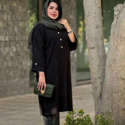 مانتو اسپرت زنانه مدل کفتان کبریتی صنوبر