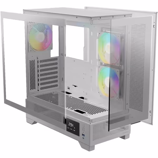 کیس کامپیوتر گیمینگ گیم دیاس مدل Atlas M1 RGB White