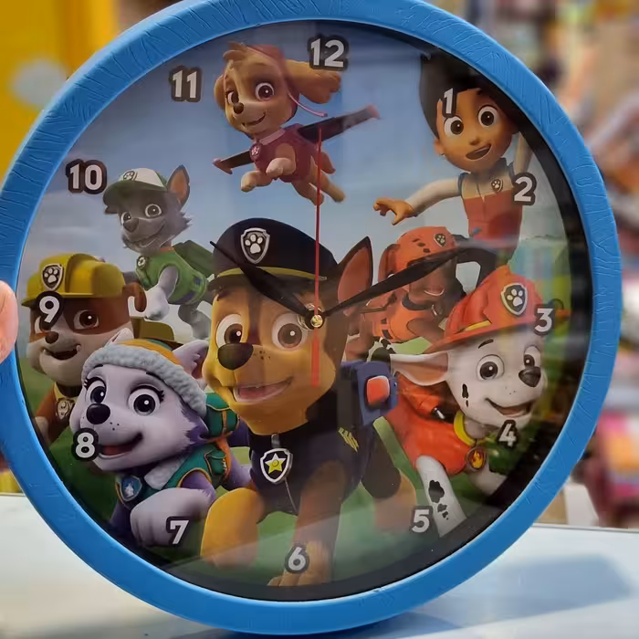 ساعت دیواری فانتزی اتاق پسرانه آبی سیتیزن 