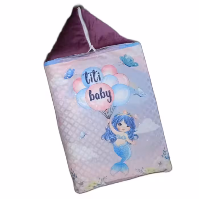 کیسه خواب نوزادی مخمل چاپی اعلاء کد 003