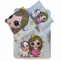 ست لحاف تشک دم دستی ouldoozbebek طرح یونیکورن