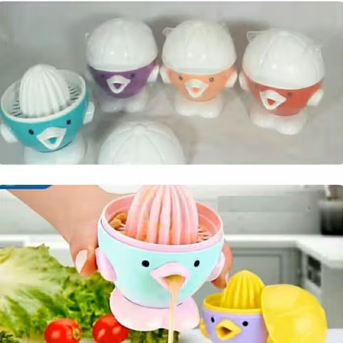 آبمیوه گیری دستی طرح جوجه جنس پلاستیک 