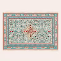 103011-سفره 6نفره طرح برکت پارچه متقال اندازه 75در130سانت