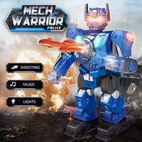 ربات بزرگ به قیمت کارخانه و عمده --- آبی تیر انداز موزیکال چراغدار