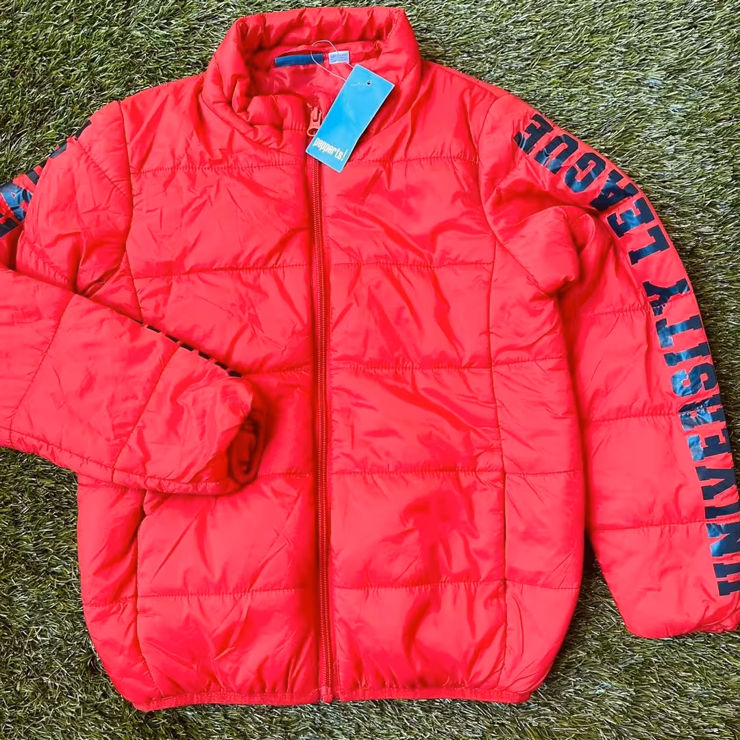 کاپشن  بچگانه آلمانی 7 تا 8 سال برند پپرتز آلمان  رنگ قرمز 